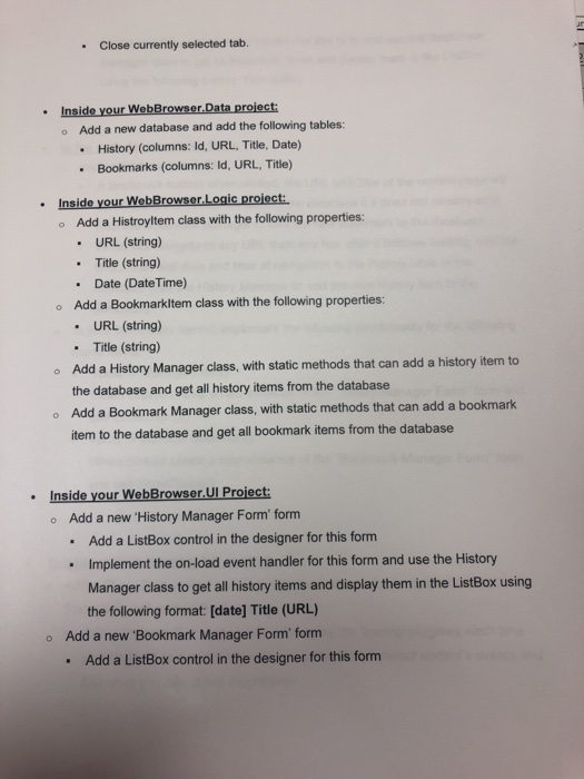 application. Use a three- tier architecture, to organize your solution into three