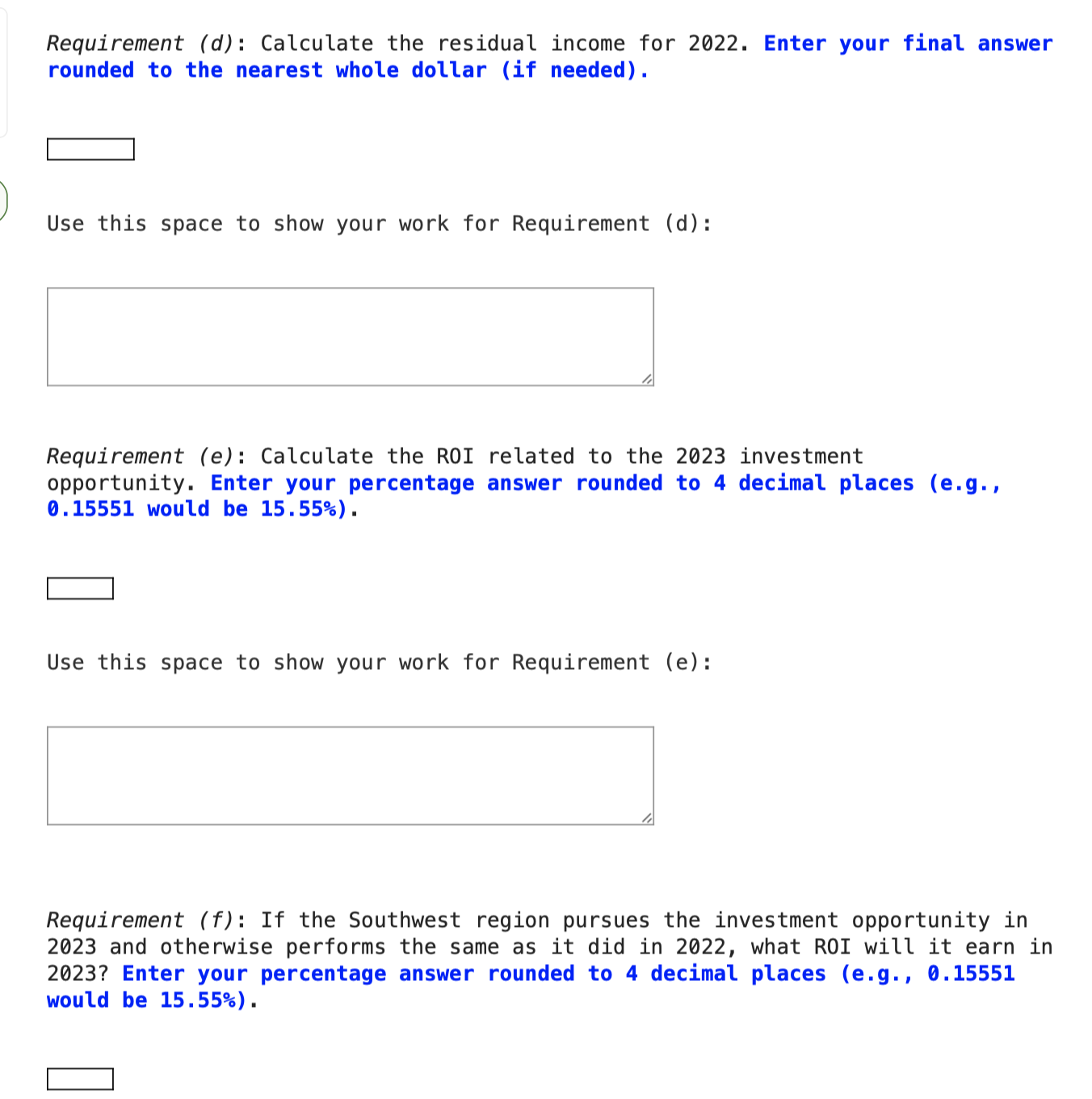 all parts. Select operating data from 2022 for one region of a