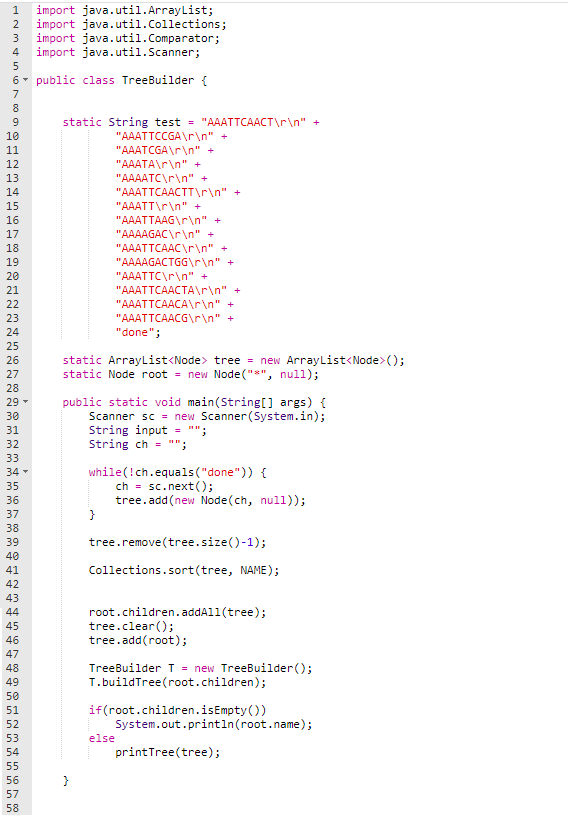 that check if the program outputs the corresponding values. Please visit the