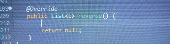 the interface are already implemented. Need help with the last one in