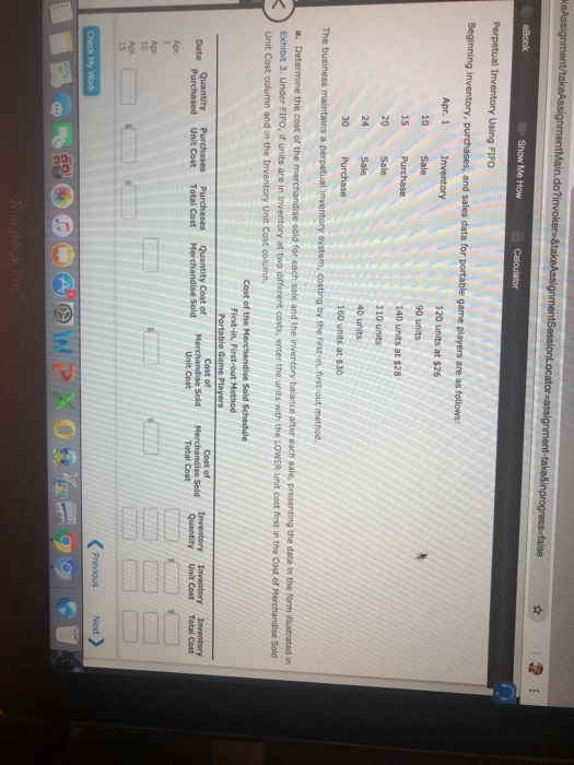  keAssignment/takeAssignmentMain.do?invoker-8takeAssignmentSessionLocator=assignment-take&inprogress-false eBook Show Me How Calculator Perpetual Inventory Using FIFO Beginning