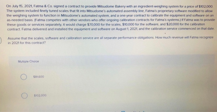  On July 15, 2021, Fatma & Co. signed a contract to