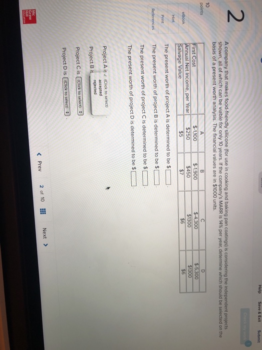  Help Save& Exit Submit 2 A company that makes food-friendly silicone