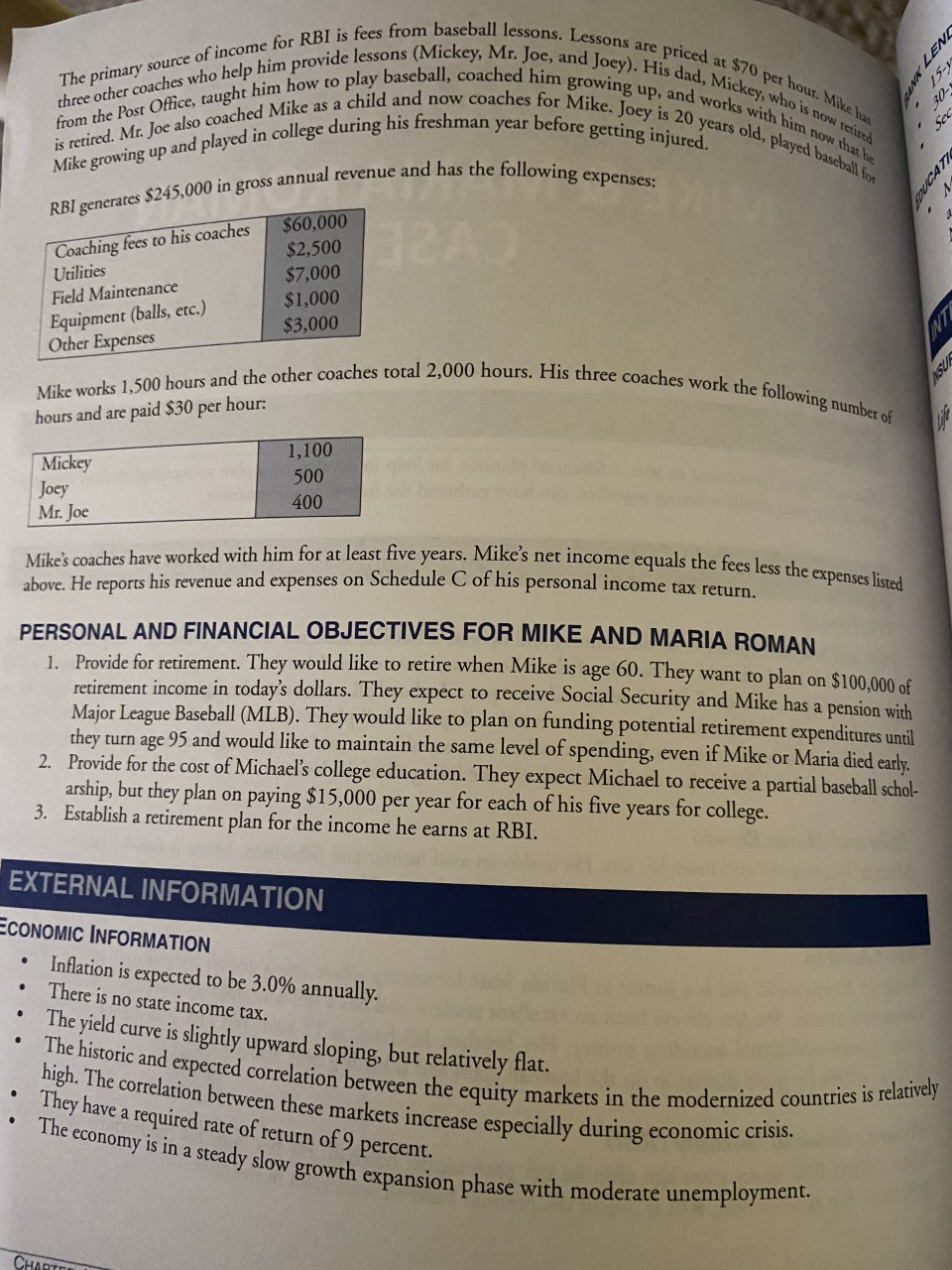 his retirement? How much is mikes self-employment tax for 2019? How much