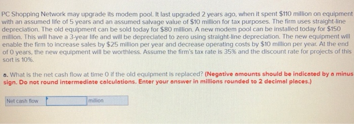  PC Shopping Network may upgrade its modem pool. It last upgraded