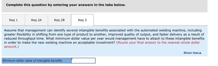 "That's a lot of money, and it would cost us $98,000 for