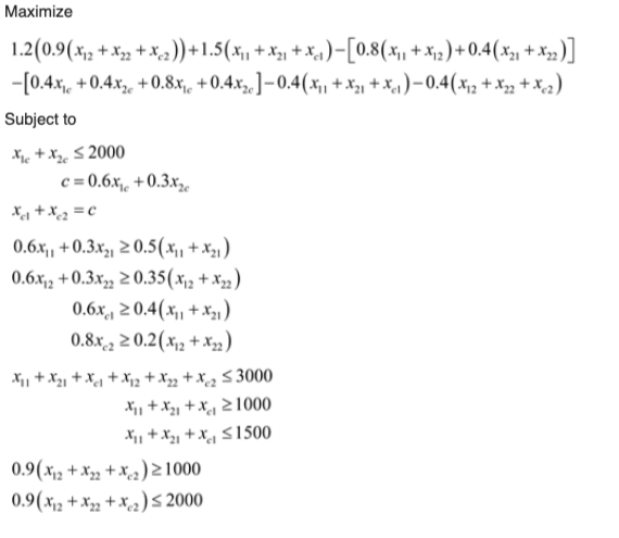  Solve the above Linear Program using Excel or Google Sheets. Please