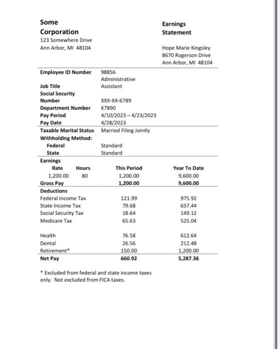 accounting professional to help them understand their pay check. Quite often candidates