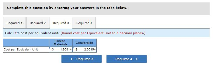 July 1 (100% complete for materials, 25% for conversion) Direct materials Conversion