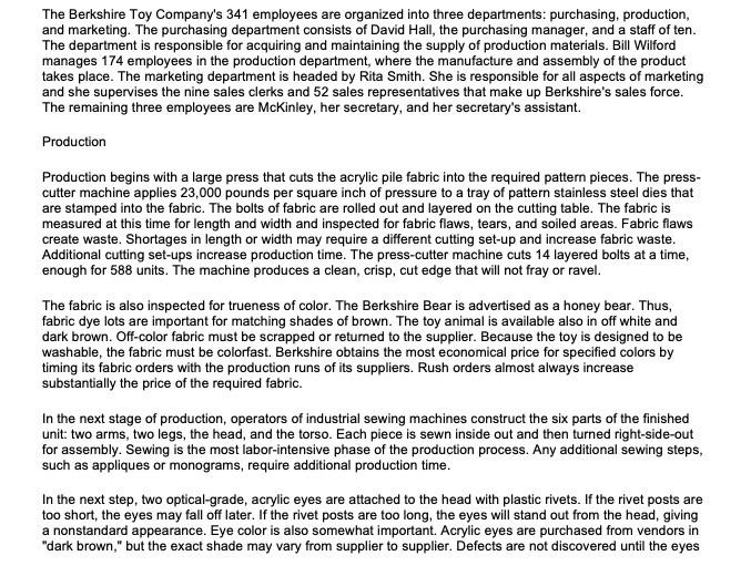 employed by the Quality Products Corporation, a publicly traded conglomerate. The corporation