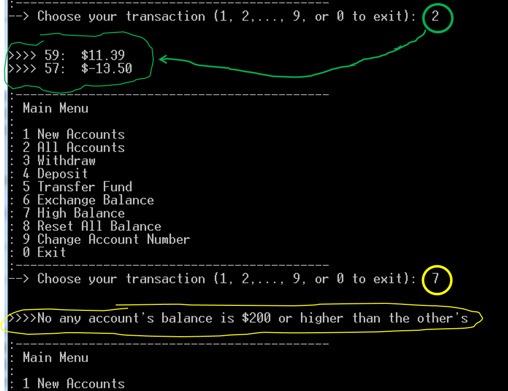 supposed to be used. 3. Must use and include the prototype of