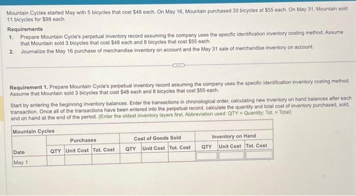 16 , Innevation purchased 50 bicycles at 560 each. On March 31