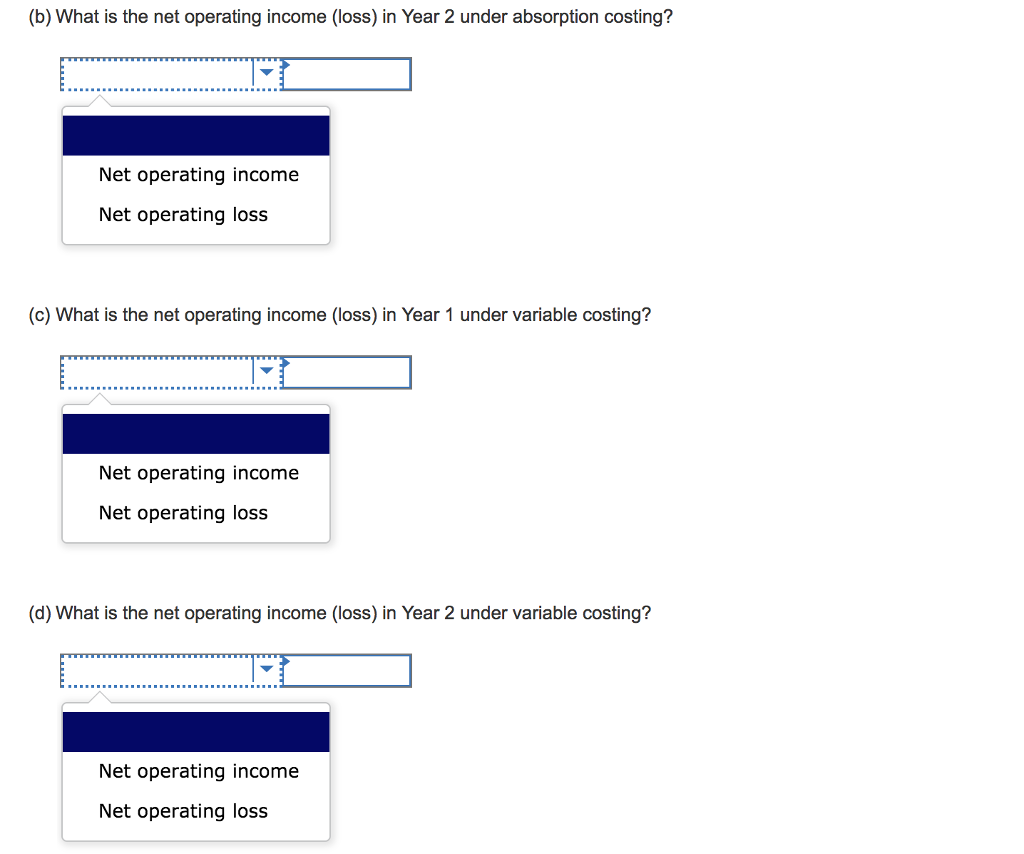 per unit 5 Manufacturing costs 6 Variable per unit produced 7 Direct