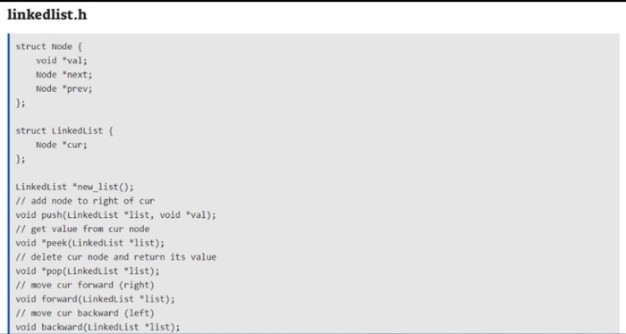 be provided a function pointer for printing each element (since they're void