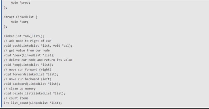 pointers, the linked list code cannot know how to print the values