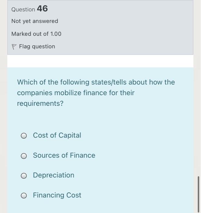 Marked out of 1.00 Flag question Which of the following is not