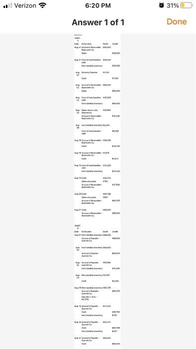 5-4 work already done. Need help with 5-9. u Verizon 6:20 PM