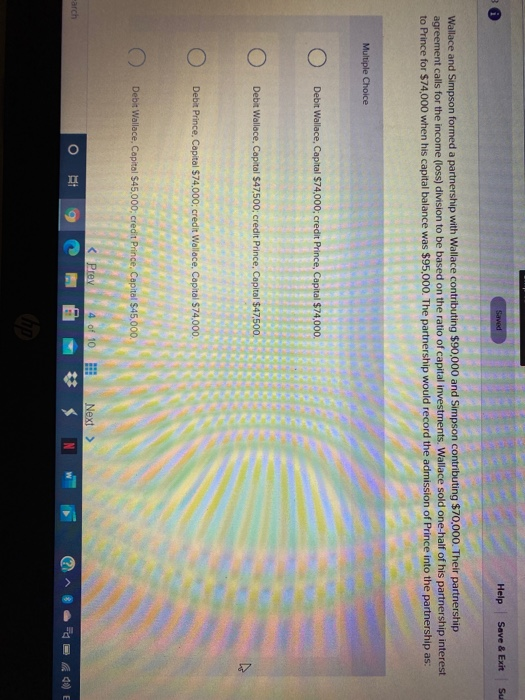  Saved Help Save & Exit Su Wallace and Simpson formed a