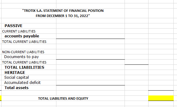 Entries. 10pts. PREPARATION OF FINANCIAL STATEMENTS OF A COMMERCIAL COMPANY INSTRUCTION: the