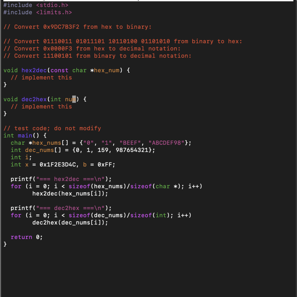  Above is the must-be format for the code. Please, do not
