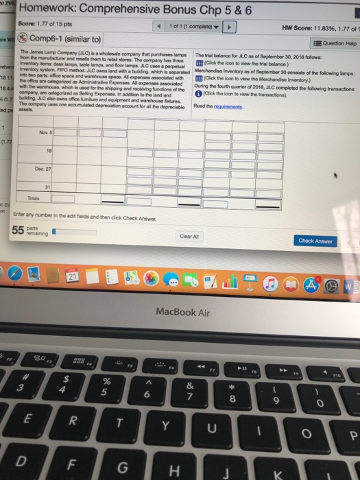 record, calculate the quantity and total cost of merchandise inventory purchased, sold,