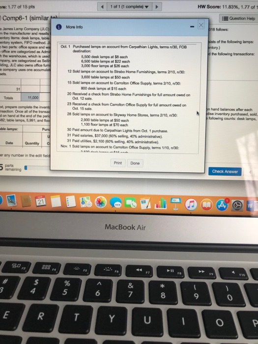 and on hand at the end of the period. Remember, for the