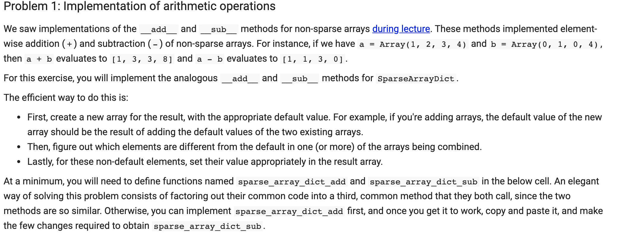 build a representation of the arguments, args. self.length = len(args) for i,