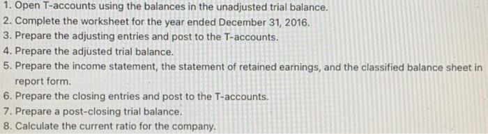 \\ \hline \multicolumn{5}{|c|}{ December 31, 2016} \\ \hline \multirow[b]{2}{*}{ Account Title }