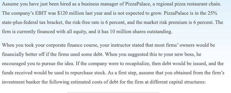  Using the mini case information, write a 250-500 word recommendation of