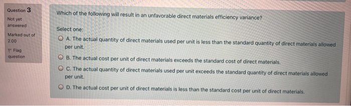 rate of return, Not yet answered Marked out of 2.00 F Flag