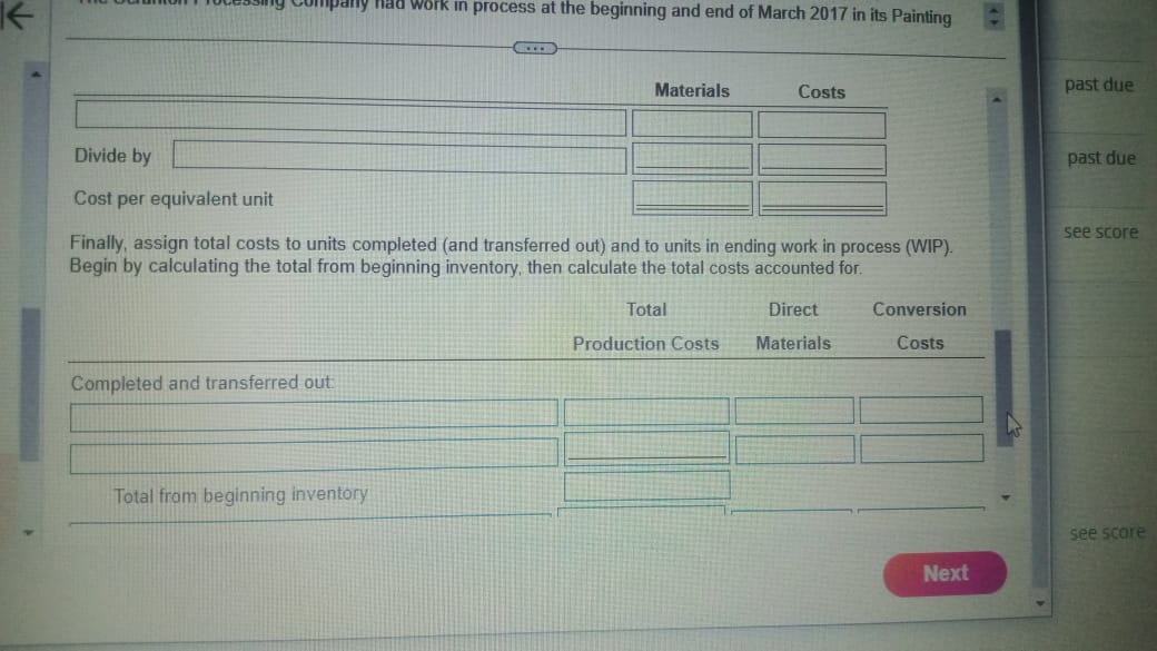 $600,000 and conversion costs of $500,000. Inventory at March 1 was carried