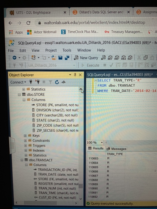 transactions during 1/1/2014 and 2/14/2014 period 5. Identify the store number with