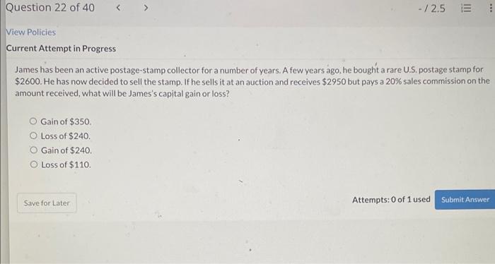  James has been an active postage-stamp collector for a number of