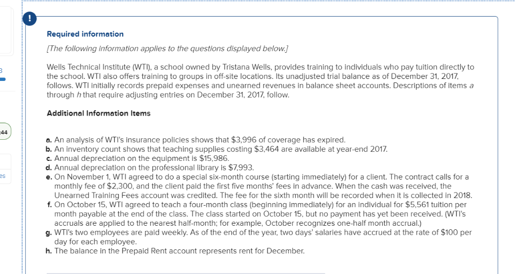 PLEASE HELP WITH PROBLEM 4 ASAP PLEASE!! ! Required information [The following