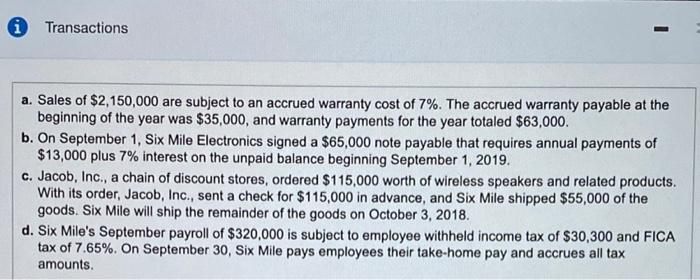the icon to view the transactions.) Requirement 1. Report these items on