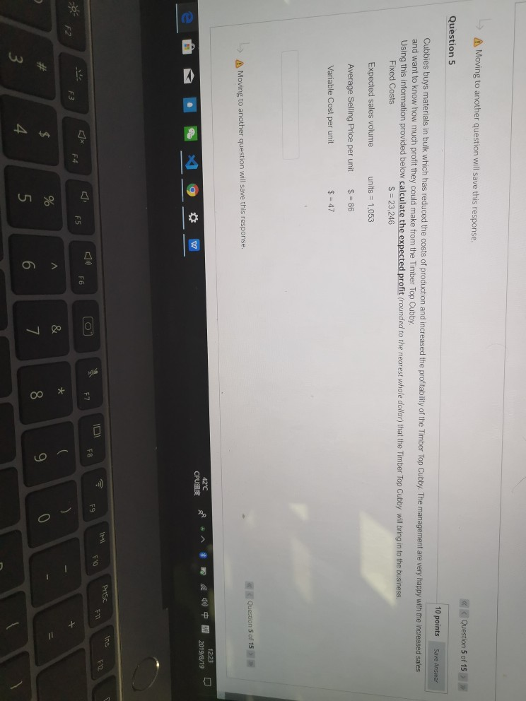 Desired ending inventory 2019 $= 25,600 Budgeted purchases 2019 $= 136,635 Budgeted