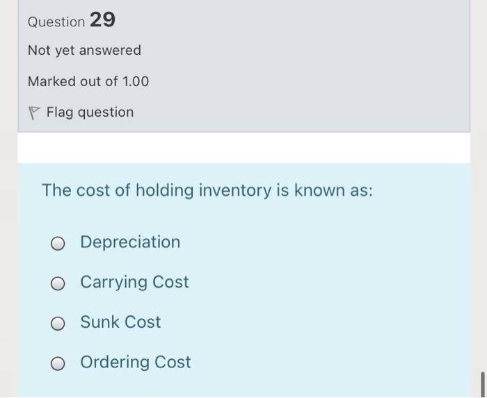 Marked out of 100 Flag question The average time between purchasing or
