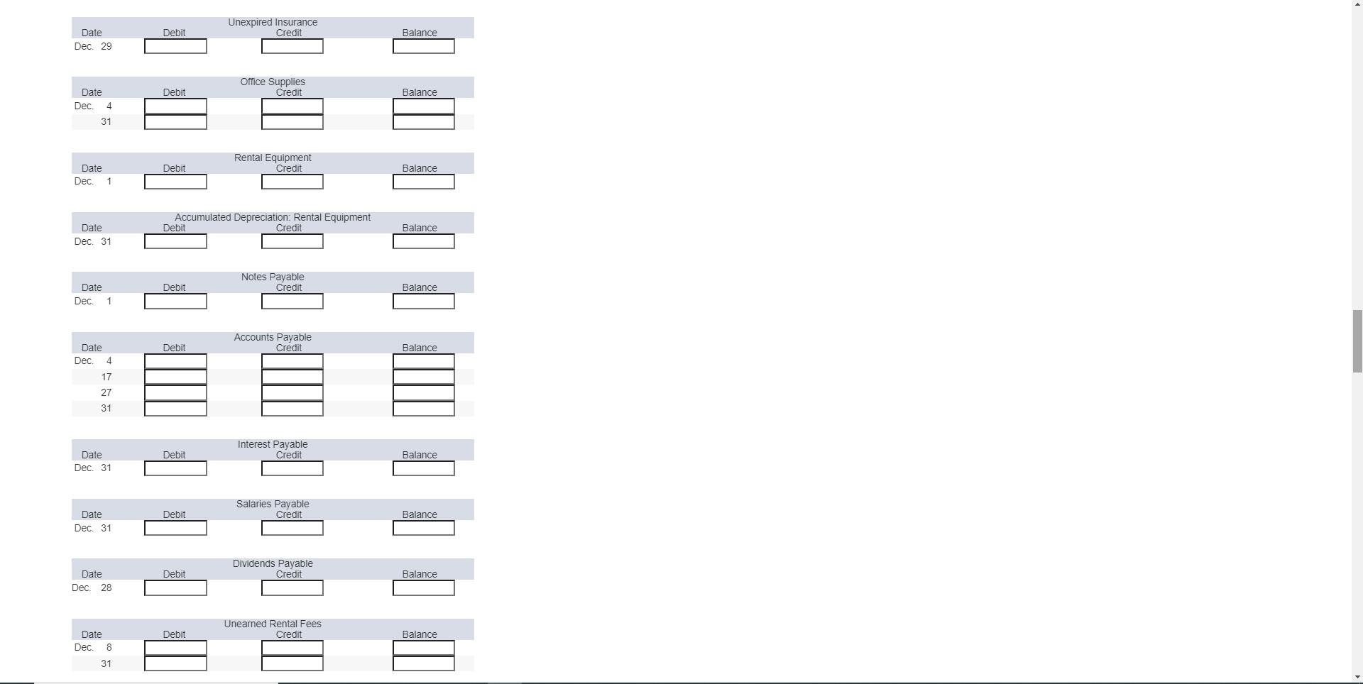 Payable Unearned Rental Fees Income Taxes Payable Notes Payable Share Capital Retained