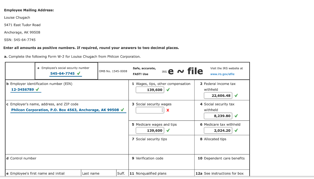 (LO 9.5) Philcon Corporation created the following 2019 employee payroll report for