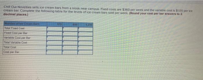 write out each answer / circle each answer Chill Out Novelties