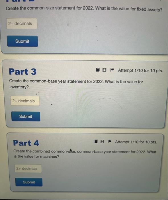 for two years: Part 1 (1) B Attempt 1/10 for 10 pts.