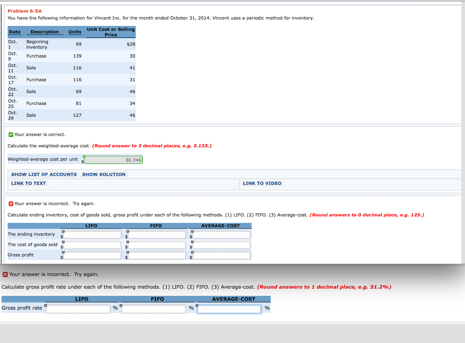 Accounting homework please help fill in the blanks! Problem 6-5A You have