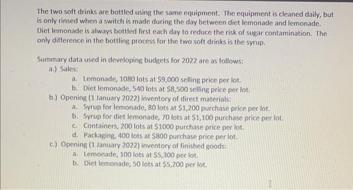 two soft drinks under license to Cadbury Schweppes at its Bendigo plant.