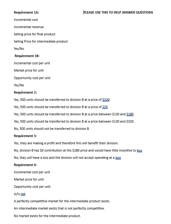 A's maximum capacity for this product is 1,500 units per month and