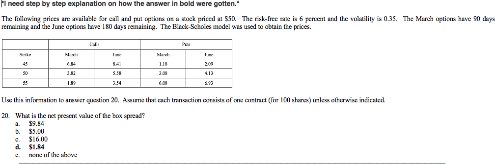 l need step by step explanation on how the answer in
