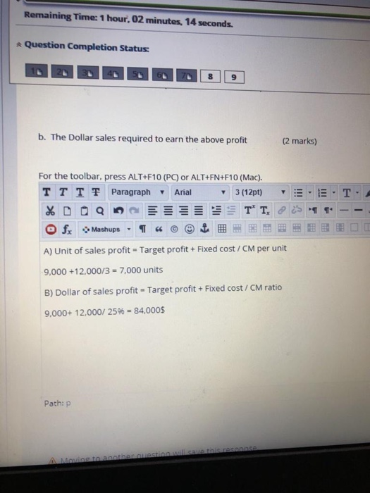 cost per unit increases by 5%, selling price increases by 10% an