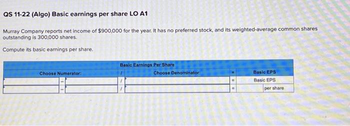 earned net income of $1,042,000 this year. There were 480,000 weighted-average common