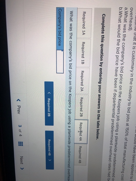 products to customers' specifications and uses a job-order costing system. The company