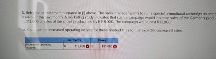 Scored All of the handbag product line's selling and administrative expenses and