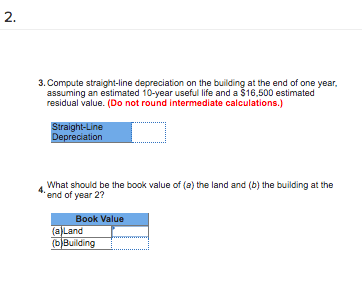 Consulting bought a building and the land on which it is located